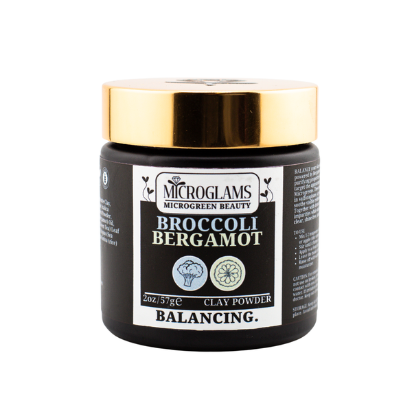 Microglams Broccoli Bergamot Clay Powder - 2 oz