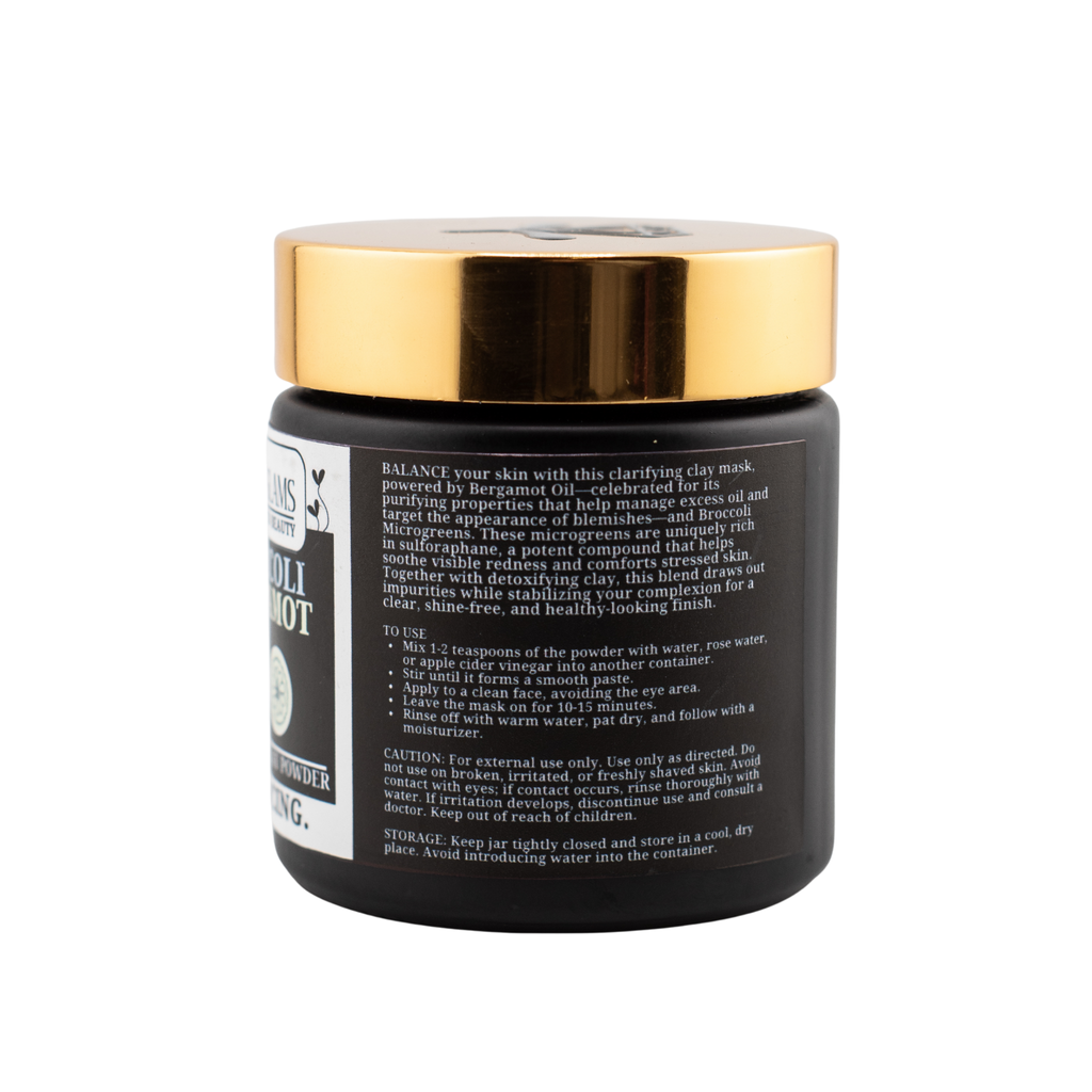 Microglams Broccoli Bergamot Clay Powder - 2 oz