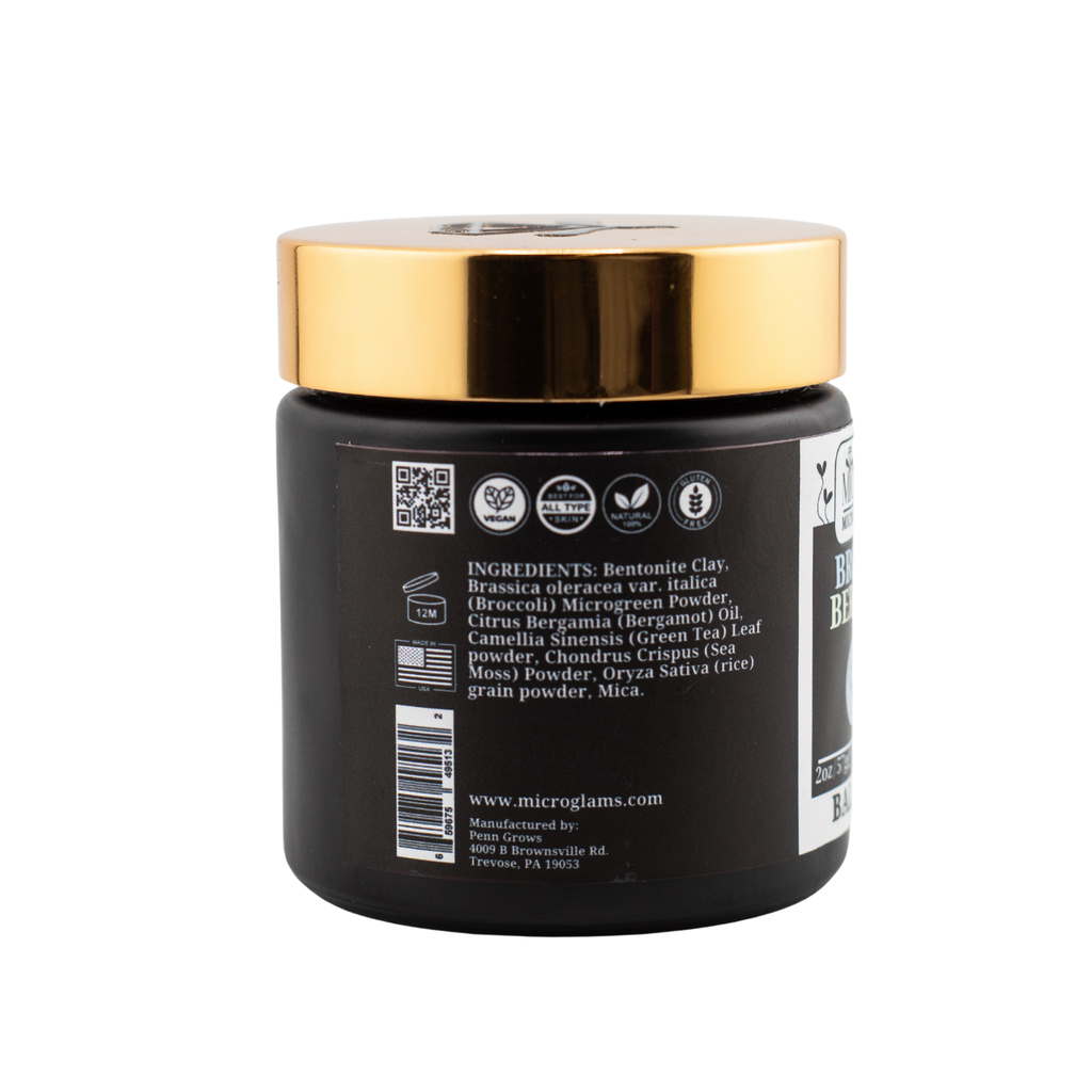 Microglams Broccoli Bergamot Clay Powder - 2 oz