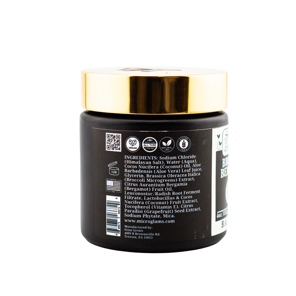 Microglams Broccoli Bergamot Salt Glow - 4 oz