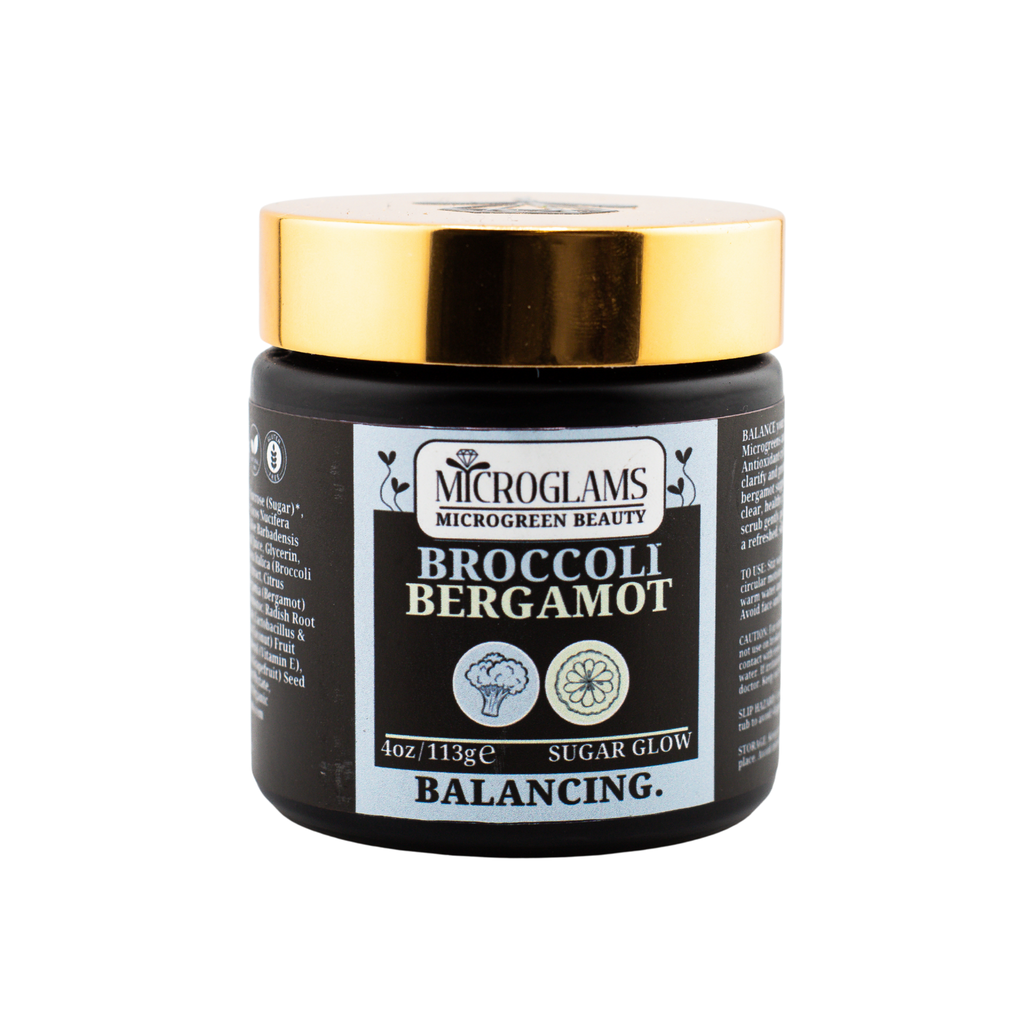 Microglams Broccoli Bergamot Sugar Glow - 4 oz