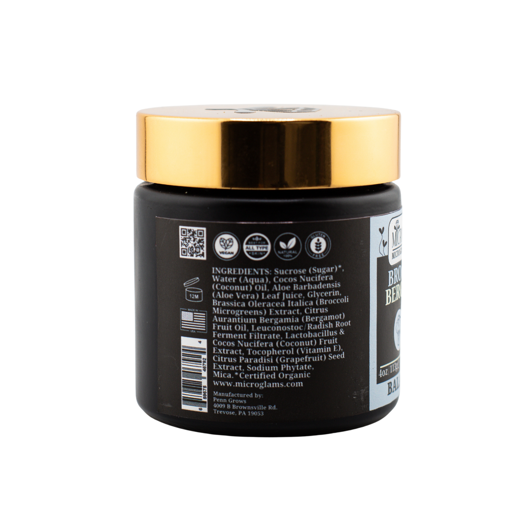Microglams Broccoli Bergamot Sugar Glow - 4 oz