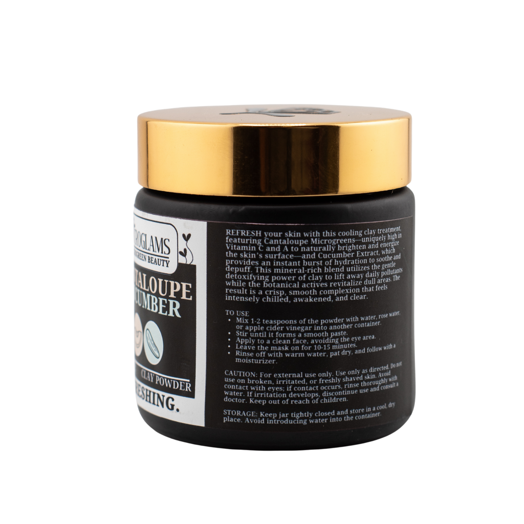 Microglams Cantaloupe Cucumber Clay Powder - 2 oz