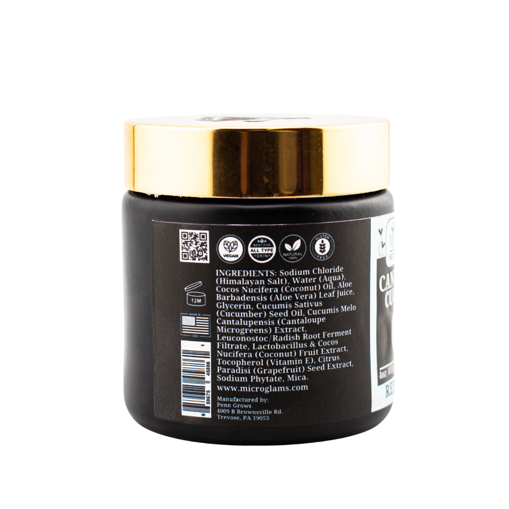 Microglams Cantaloupe Cucumber Salt Glow- 4 oz
