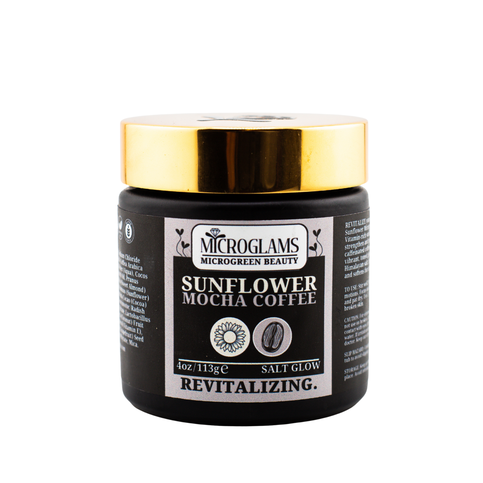 Microglams Mocha Coffee Salt Glow - 4 oz.
