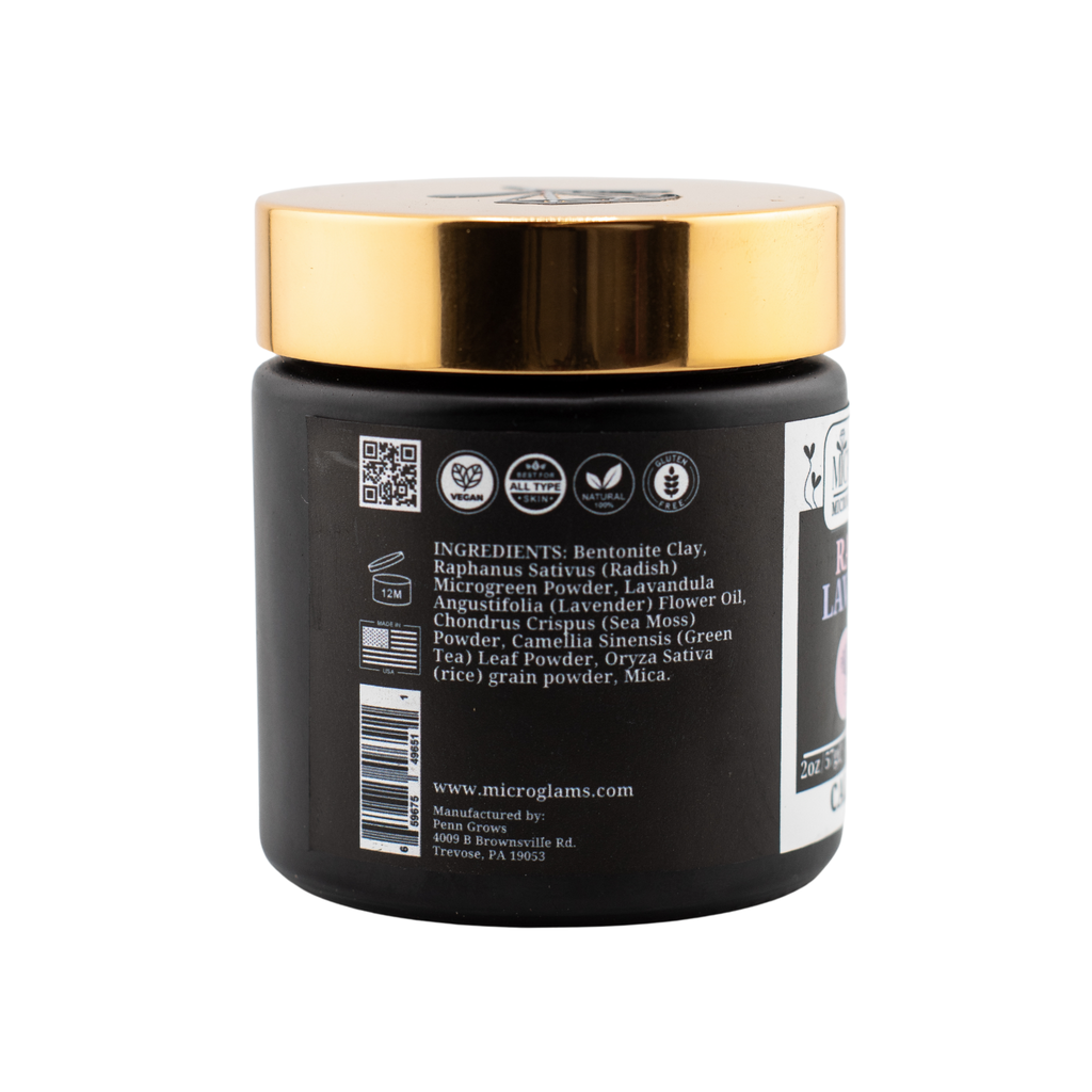 Microglams Radish Lavender Clay Powder - 2 oz