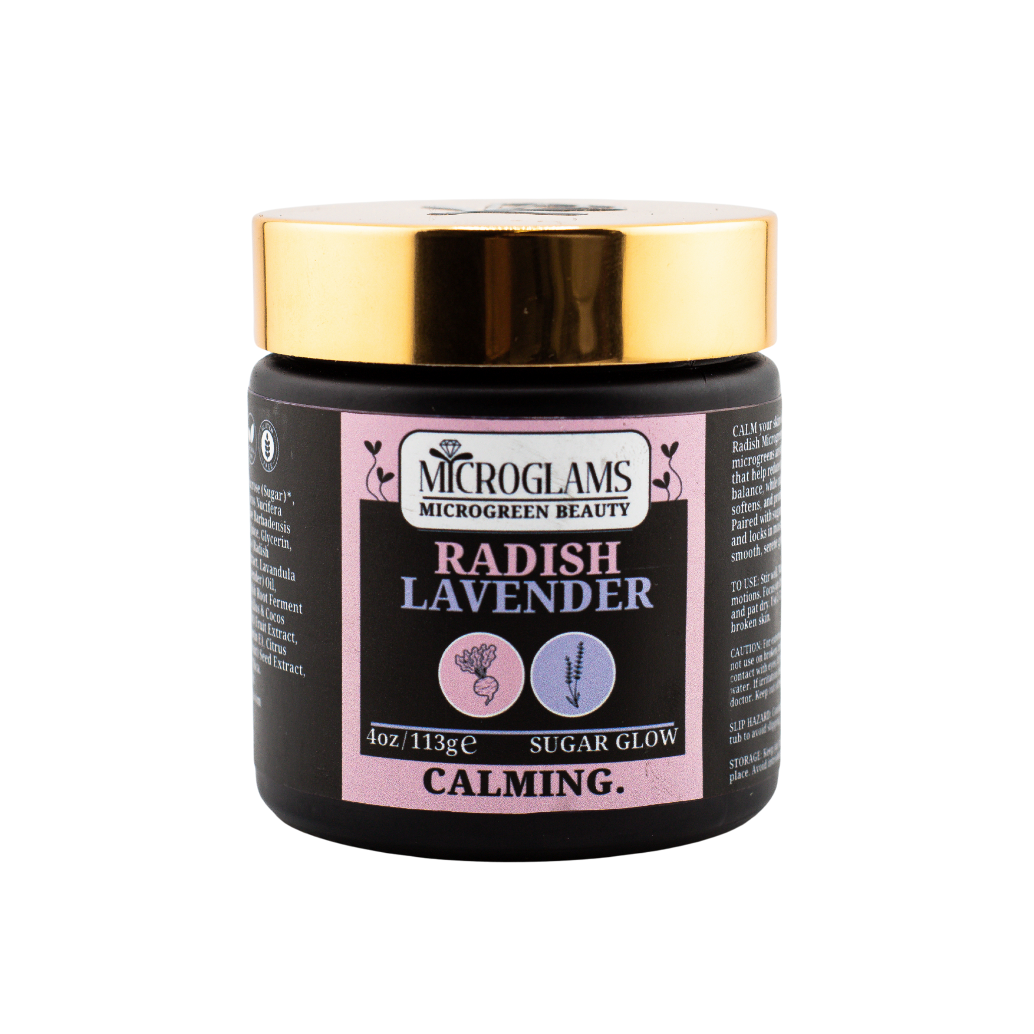 Microglams Radish Lavender Sugar Glow- 4 oz