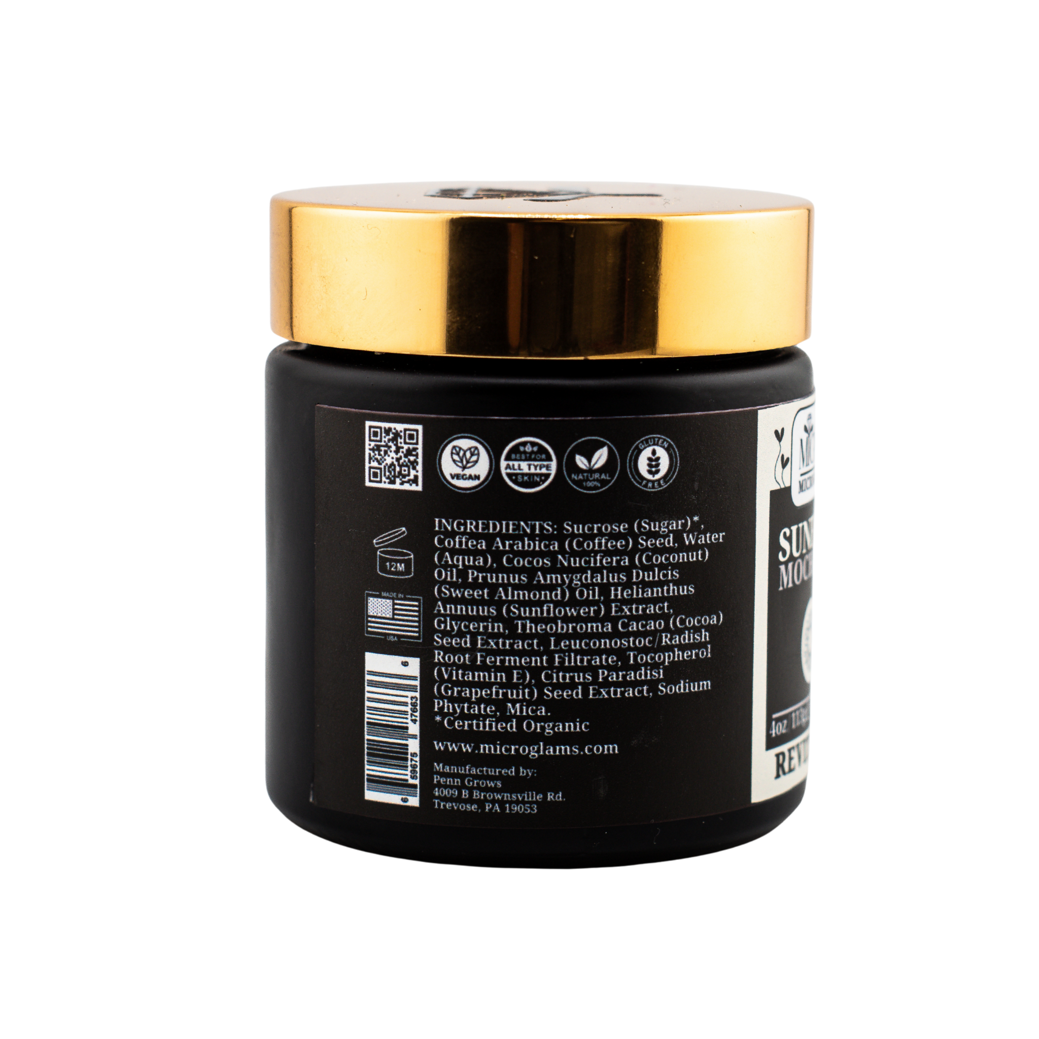 Microglams Sunflower Mocha Coffee Sugar Glow - 4 oz