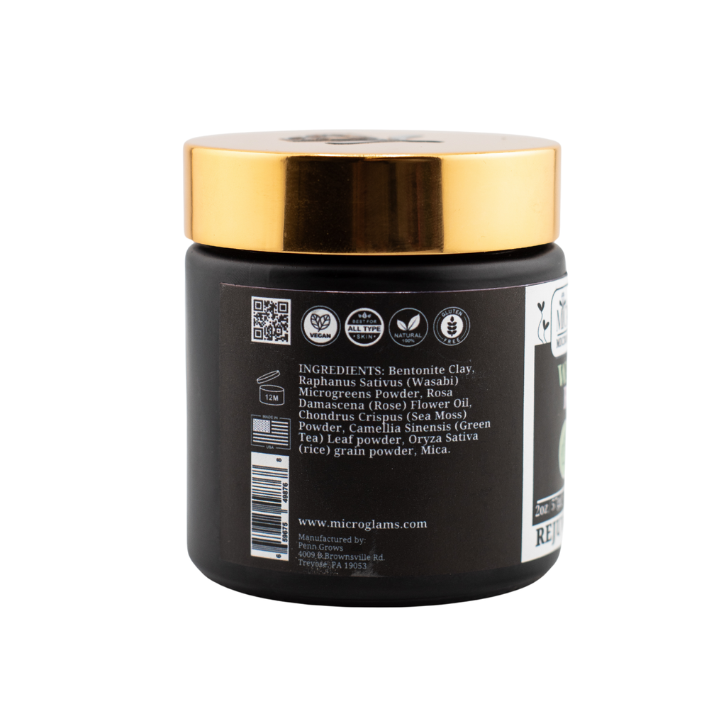 Microglams Wasabi Rose Clay Powder - 2 oz
