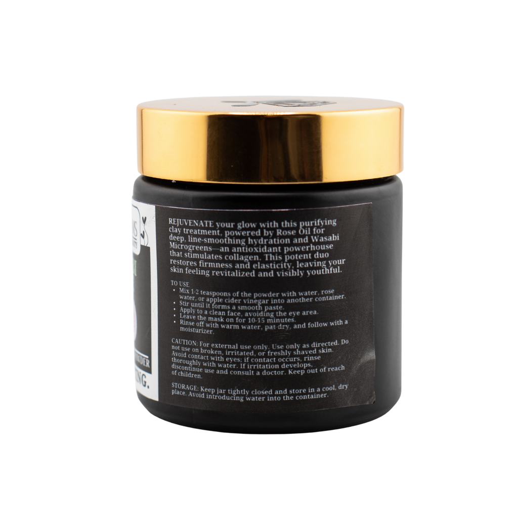 Microglams Wasabi Rose Clay Powder - 2 oz