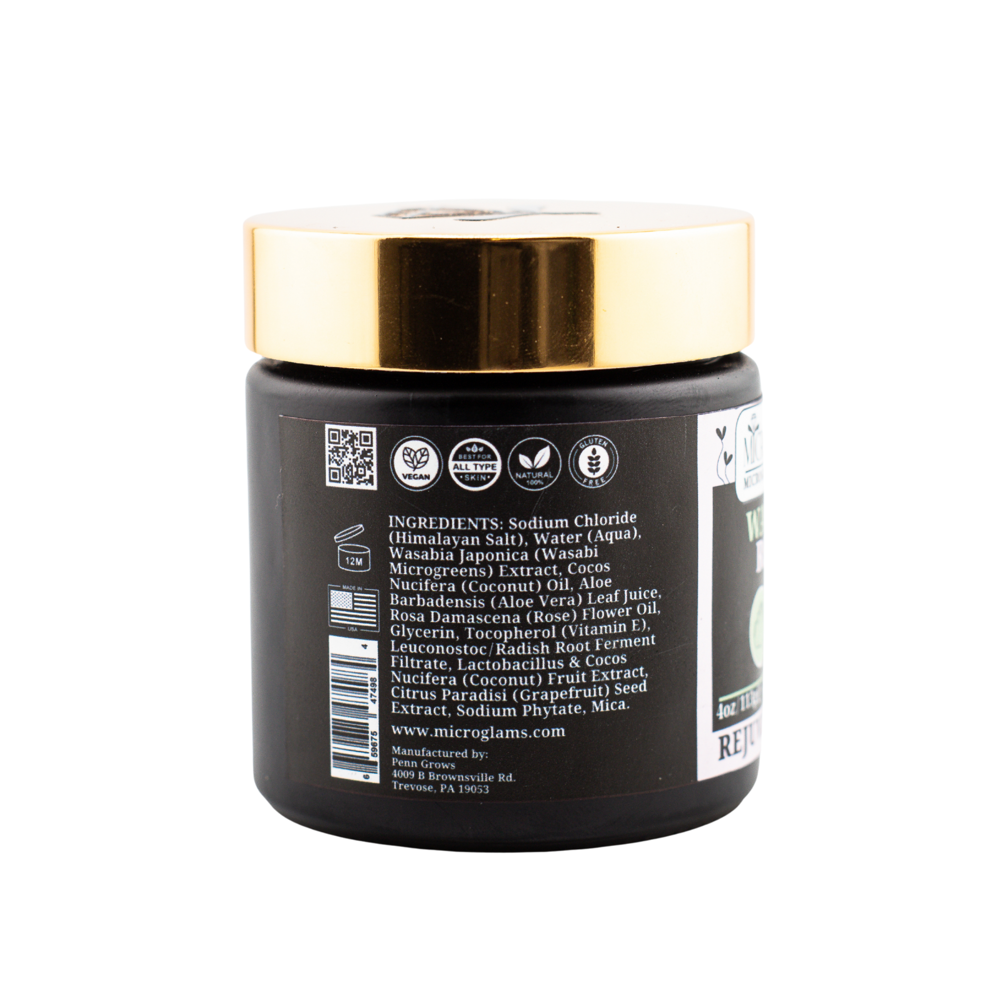 Microglams Wasabi Rose Salt Glow- 4 oz.