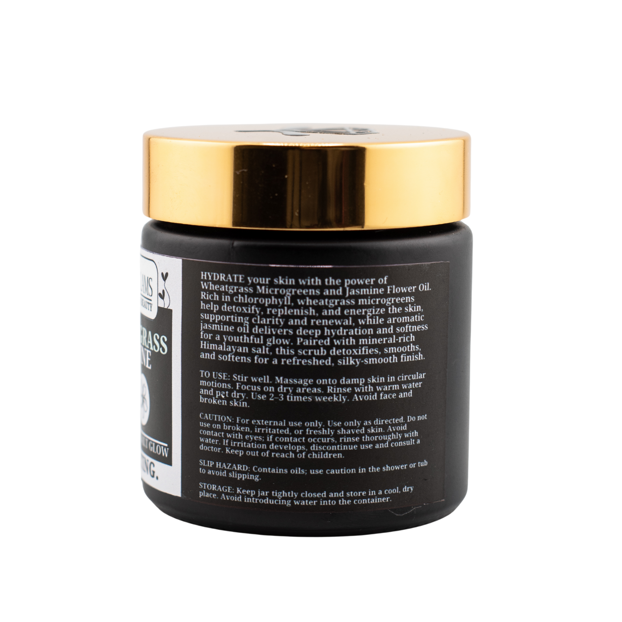 Microglams Wheatgrass Jasmine Salt Glow- 4 oz.