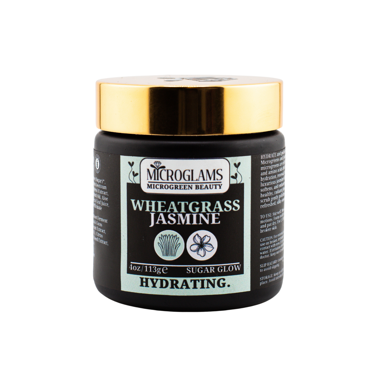 Wheatgrass Jasmine Sugar Glow 4 oz