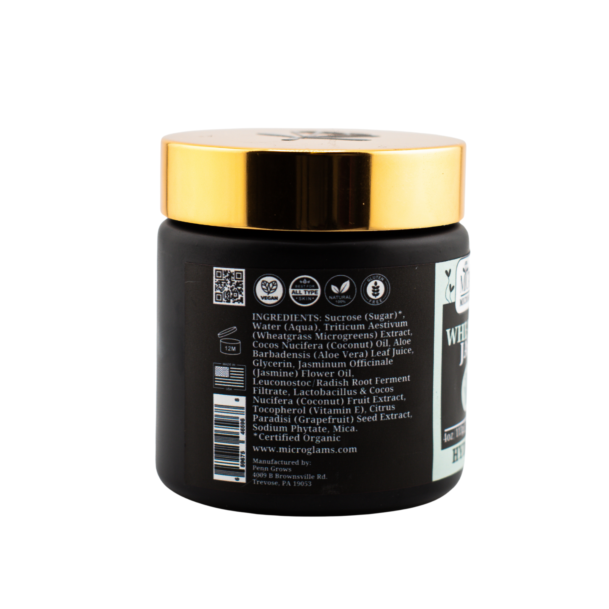 Microglams Wheatgrass Jasmine Sugar Glow - 4 oz