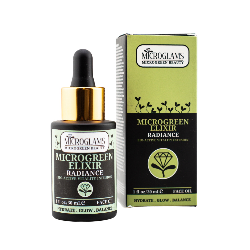 Microglams MICROGREEN ELIXIR Radiance: Bio-Active Vitality Infusion -  1 oz/30ml