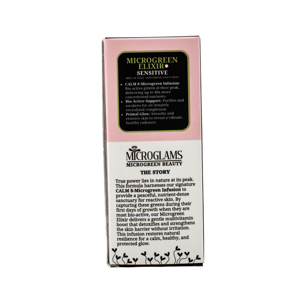 Microglams MICROGREEN ELIXIR Sensitive: Bio-Active Soothing Infusion -  1 oz/30ml