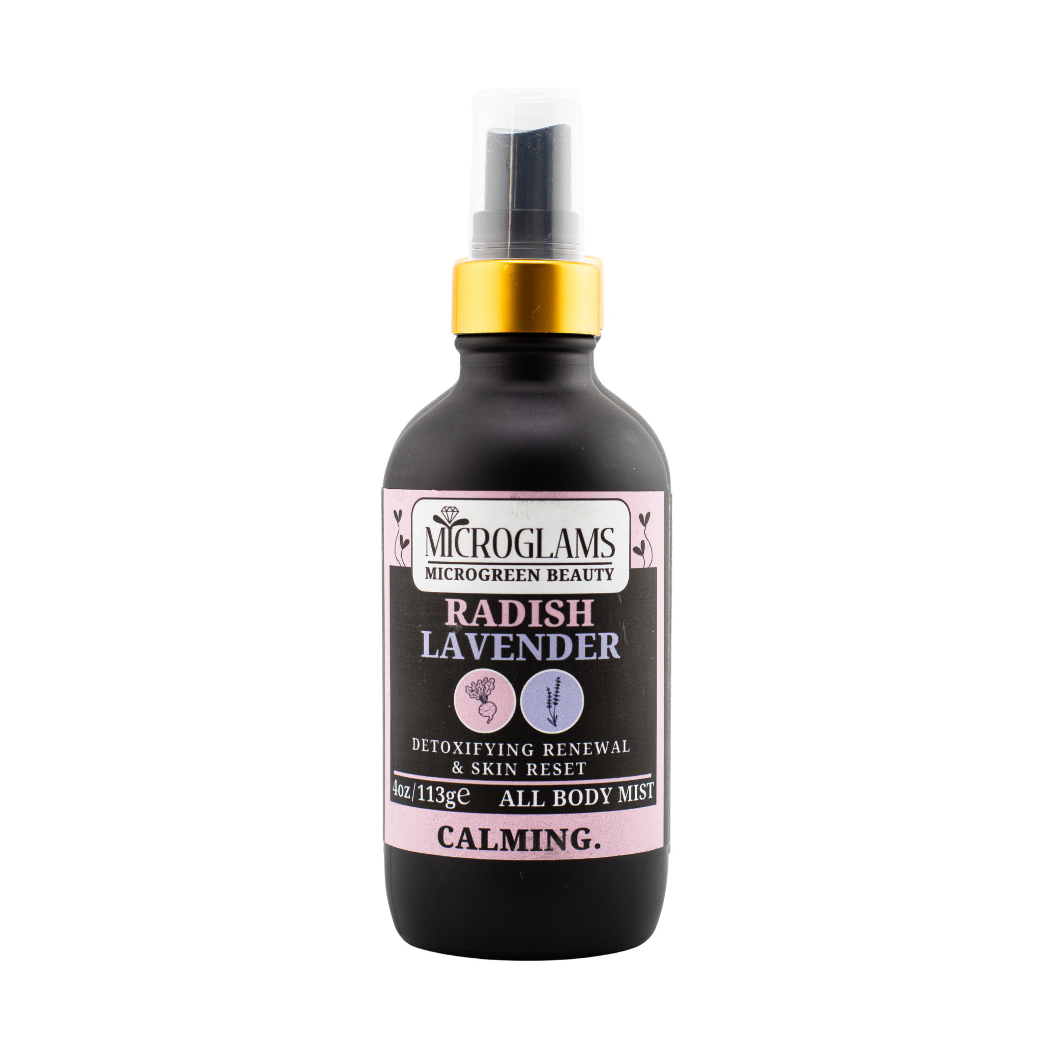 Microglams Radish Lavender All Body Mist Spray - 4 oz.