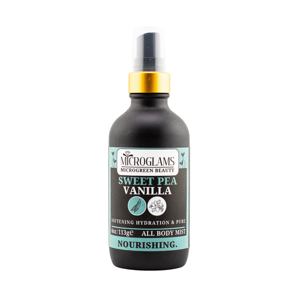 Microglams Sweet Pea Vanilla All Body Mist Spray - 4 oz.