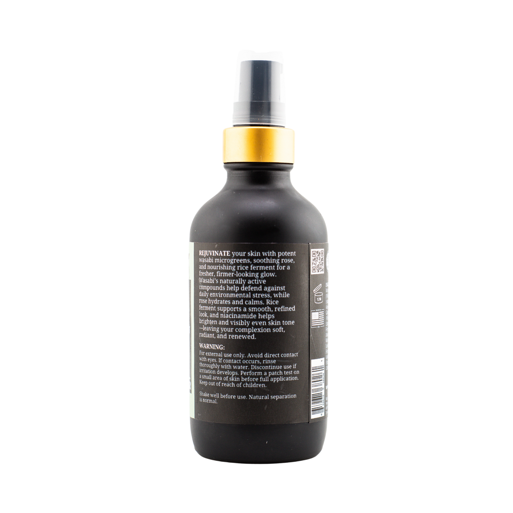 Microglams Wasabi Rose - Niacinamide and Rice Ferment Toner - 4 oz.